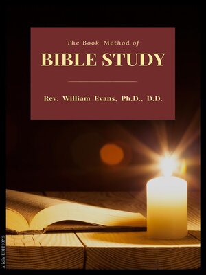 cover image of The Book-Method of Bible Study